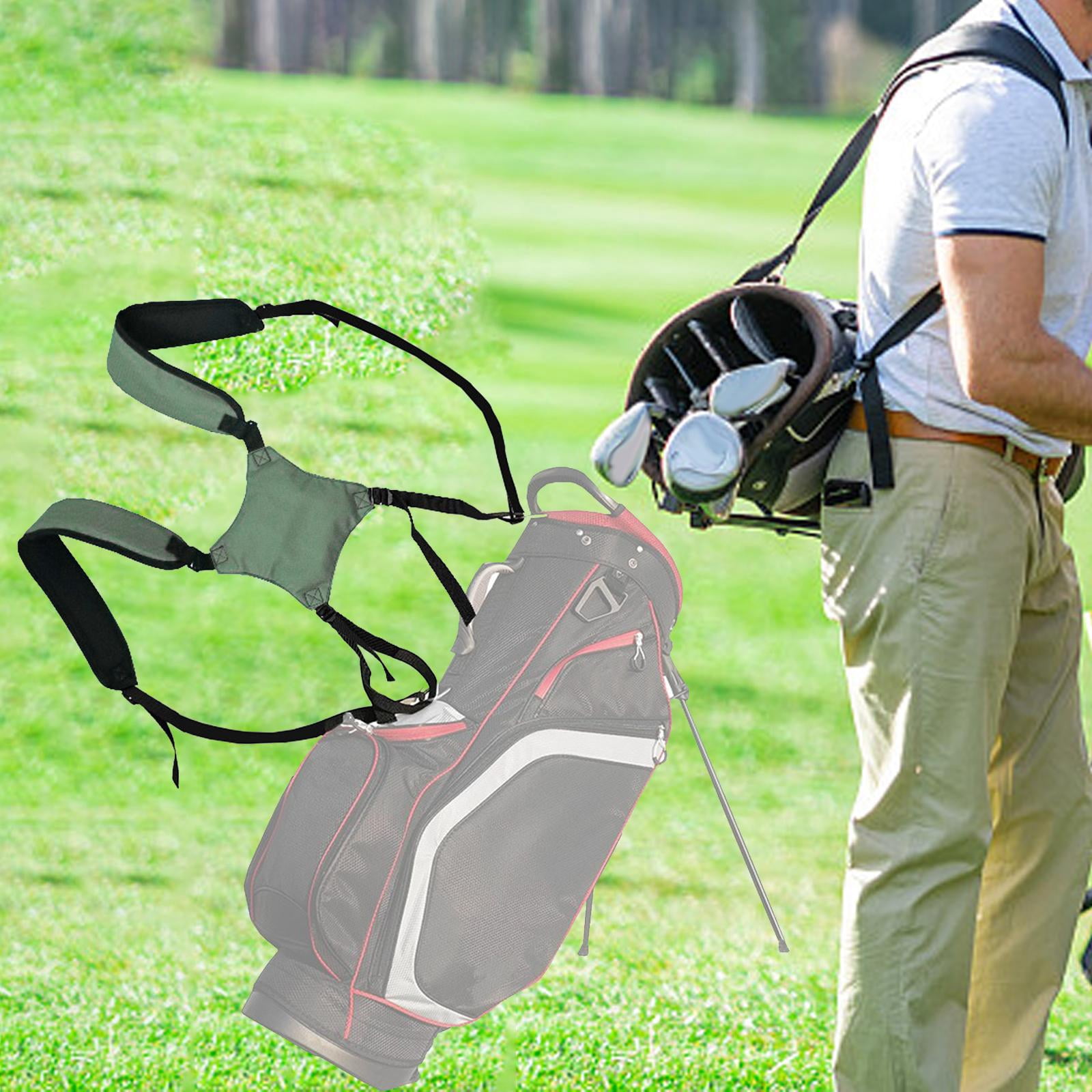 harayaa Golf Bag Shoulder Strap Adjustable Replacement Strap Golfing Accessories Dark Dark Green