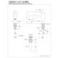 thumbnail image 5 of Fauceture LS8220DKL Kaiser Single-Handle Bathroom Faucet with Push Pop-Up, Matte Black, 5 of 5