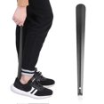 thumbnail image 2 of 42cm Metal Stainless Steel Shoe Horn Long Handle Shoe Lifter Spoon BlackBlack, 2 of 5