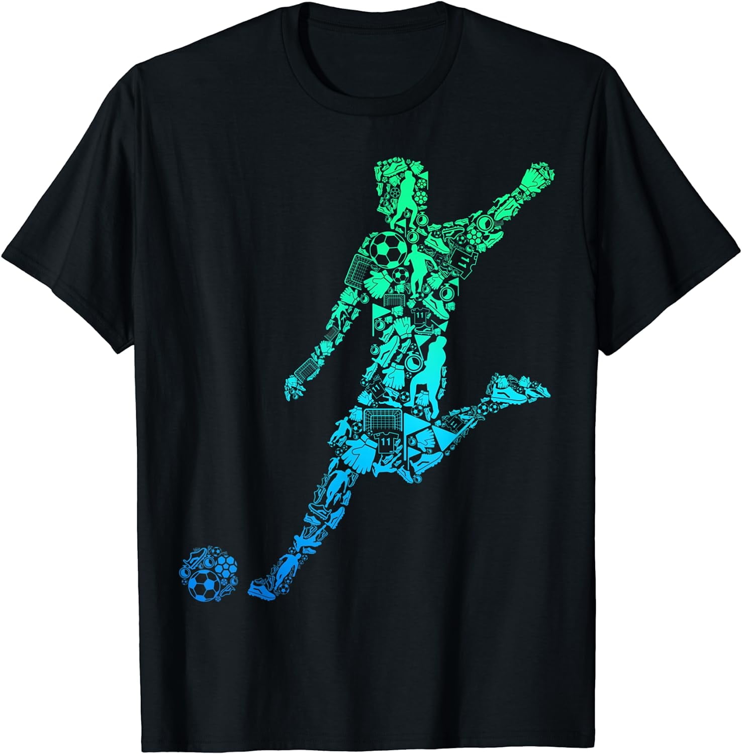 Soccer Player Boys Kids Youth Men T-Shirt - Walmart.com