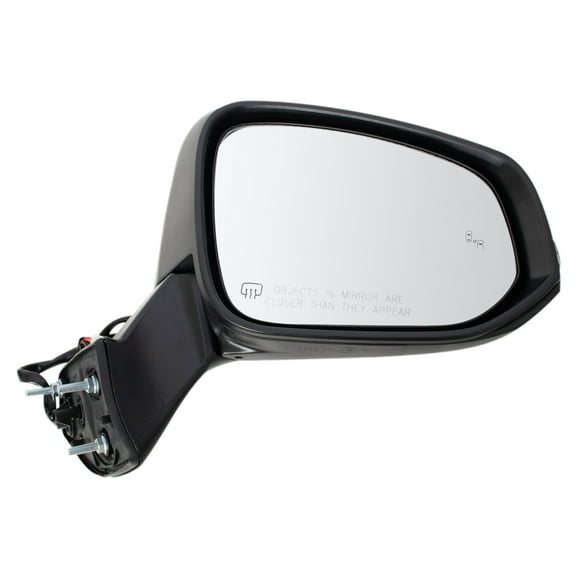 TRQ Passenger Side Power Heated Mirror Paint to Match with Blind Spot Indicator without Memory Fits 2020-2023 Toyota Highlander TO1321415