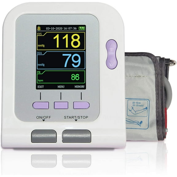 Fully Automatic CONTEC Blood Pressure Monitor Upper Arm Wrist Electronic Sphygmomanometer Adult Cuff