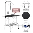 thumbnail image 6 of Yaheetech 36" Dog Grooming Table with Adjustable Arm, Tool Shelf & 2 Safety Loops, Black, 6 of 7