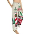 thumbnail image 3 of Kdxio Women's Comfy Stretch Merry Christmas 1Print Drawstring Pajama Pants-X-Large, 3 of 9