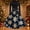 16# Navy, variant on Ladies Retro Christmas Patchwork Swing Dress Long Sleeve Round Neck High Waist Holiday Dress