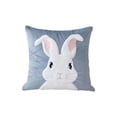 thumbnail image 1 of Eoozwa Simples Series Easter Pillow Cover Cute Rabbits Printed Sofa Cushion Cover Holiday Decoration, 1 of 6