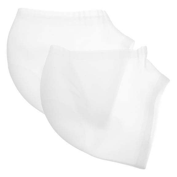 KALLORY Feet Heel Socks Antichapping Foot Care Protector in White 1Pair