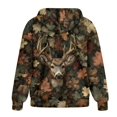thumbnail image 4 of Garronmavis Camo Forest Deer Women's Zip Up Hoodies Long Sleeve Sweatshirts Comfy Casual Women Zip Up Sweatshirts Lightweight Oversized Womens Sweaters Winter Clothes, 4 of 7