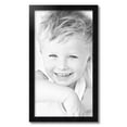 thumbnail image 2 of ArtToFrames 15" x 27" Satin Black Double Step Lip Picture Frame, 15x27 inch Black Wood Poster Frame (WOM-1418), 2 of 7
