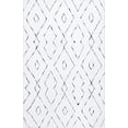 thumbnail image 2 of nuLOOM HJKZ01A Lauren Lattice Shag Area Rug, 3` x 5`, White, 2 of 4