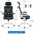 FETON Ergonomic Mesh Office Chair, High Back Desk Chair with with flip