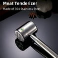 thumbnail image 5 of Clearance! Meat Mallet Tool 10Inch Stainless 304 Meat Hammer Tenderizing Kitchen Gadgets Easily Softens Steak Chicken Pork Beef and Veal A Meat Tenderizer, 5 of 9