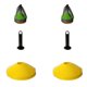 thumbnail image 3 of Juego de 20 conos para entrenamiento de fútbol para niños, conos de disco profesionales, ejercicios de agilidad, obstáculos para evitar, accesorios de entrenamiento deportivo, 3 of 5