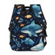 thumbnail image 4 of Fotbe Playful Whales Underwater Scene Mochila Casual con Estampado para Escuela, Viajes y Actividades al Aire Libre - Duradera, Ligera y Cómoda, 4 of 5