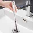 thumbnail image 3 of 45cm Flexible Sink Cleaning Brush Waterpipe Drain Dredge Tool Bath plug long hair cleaner Overflow Unblocker Cleaner Stick, 3 of 7