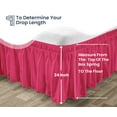 thumbnail image 3 of SGI Bedding 24 Inch Wrap Around Bedskirt | Microfiber Wrap Around Bed Skirt | Fade-Resistant, Wrinkle-free, Anti-static, Decorative, Extra Storage Space, Clutter-Free | Family XL, Hot Pink, 3 of 8