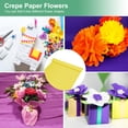 thumbnail image 4 of Crepe Paper, 8.2ft x 20 Inch /250 x 50cm Soft Wide Crepe Paper Streamer Sheet, Decorative Craft Streamer [Lemon Yellow], 4 of 7