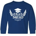 thumbnail image 3 of Inktastic Grad Squad with Graduation Cap and Wings Long Sleeve Youth T-Shirt, 3 of 5