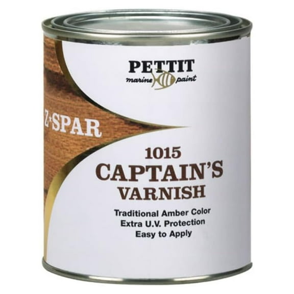 Pettit Captain's Varnish Boat Wood Varnish 1 Quart