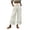 White, variant on ShomPort Womens Boho Palazzo Pants Eyelet Hem Wide Leg Drawstring Casual Trendy Ankle Length Palazzo Pants Travel