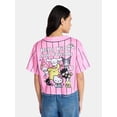 thumbnail image 3 of Hello Kitty Graphic Cropped Baseball Jersey, Women's, 3 of 5