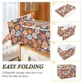 thumbnail image 2 of Yayeee Collapsible Cube Storage Bin with Lid Fabric Closet Decorative Basket with Handles, Colorful Flowers, 2 of 7