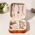 thumbnail image 6 of Maple Leaf Travel Portable Square Organizer Box: Earring Organizer & Jewelry Display for Girls and Women, 6 of 6