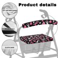 thumbnail image 5 of HELLHERO Pink Ribbon Heart Seat Back Cover Walker Seat Cushion Cover with Waterproof Non-Slip Cover Sun & Dust Protector for The Elderly, 5 of 7