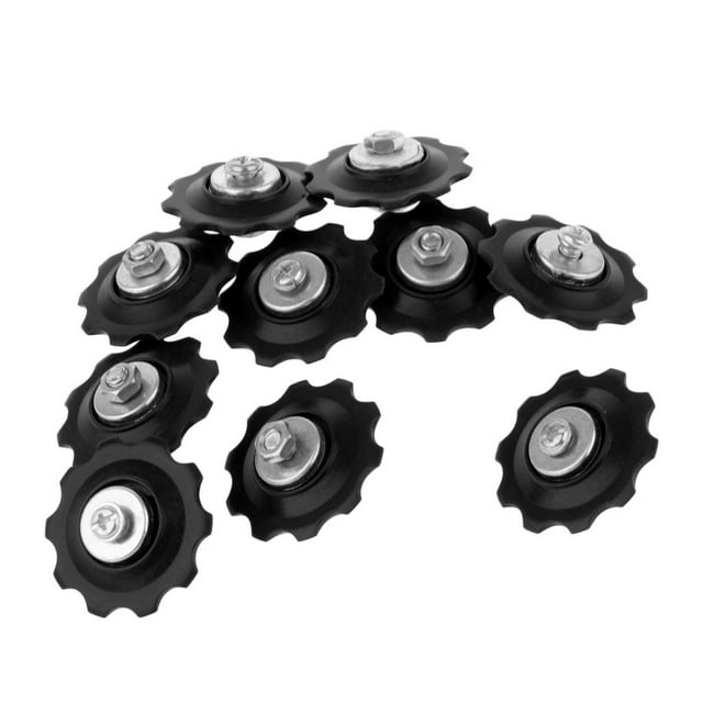 Rueda Guía de Cadena de para Bicicletas de Montaña Piezas, Desviador Trasero, Rueda de Rodillo de Polea - Negro, Rojo