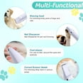 thumbnail image 4 of FACEGA 4-in-1 Pet Hair Shaver, New Electric Dog Trimmer for Paws, Pet Clippers Low Noise Cordless Quiet Hair Clippers Set, Paw Trimmer for Dogs Cats Pets (Green), 4 of 4