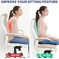 thumbnail image 3 of Tutuviw Inflatable Seat and Chair Cushions,Pressure Relief Waffle Cushion,Wheelchair Cushions for Pressure Relief,Long Sitting Office Chairs Car Seats,Comes with 1 Air Pumps, Portable and Comfortable, 3 of 8