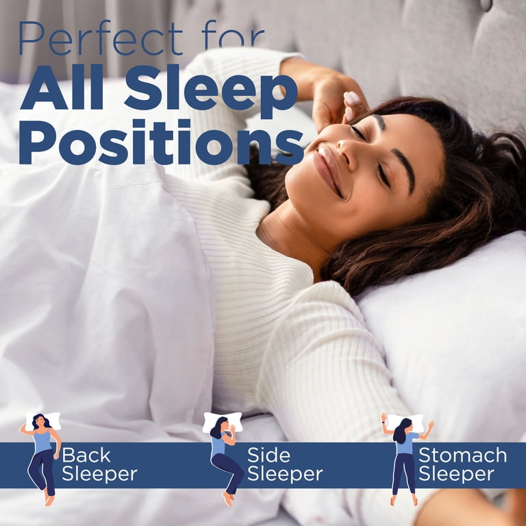 Martex 2-Pack King Down Alternative Bed Pillows, White photo 3