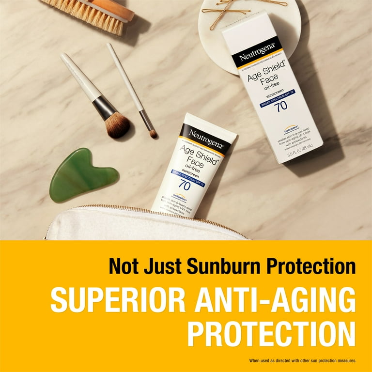 Neutrogena Age Shield Face SPF70 3本セット Amazon.com: Neutrogena Age Shield Face Oil-Free Sunscreen
