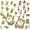 Undertint Grass and Autumn, variant on 90 Pieces Fairy Stickers for Scrapbook, Transparent Flower Fairy Patch for Scrapbooking Hand Ledger Phone Case Laptop Diary DIY Crafts - (Sunrise and Sunset)