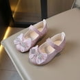 thumbnail image 2 of Hessimy Toddler/Little Girl Mary Jane Flats Princess Dress Shoes Low Heels Glitter Flower Party Wedding Footwear sandals school toddler girl performance shoes (Pink,9.5), 2 of 7
