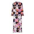 thumbnail image 5 of Qiopertar Vente de Liquidation Robe Longue Imprimée Surdimensionnée Décontractée à Manches Courtes Col en V Longueur Genou Offres de la Semaine Moins de 5$, 5 of 5