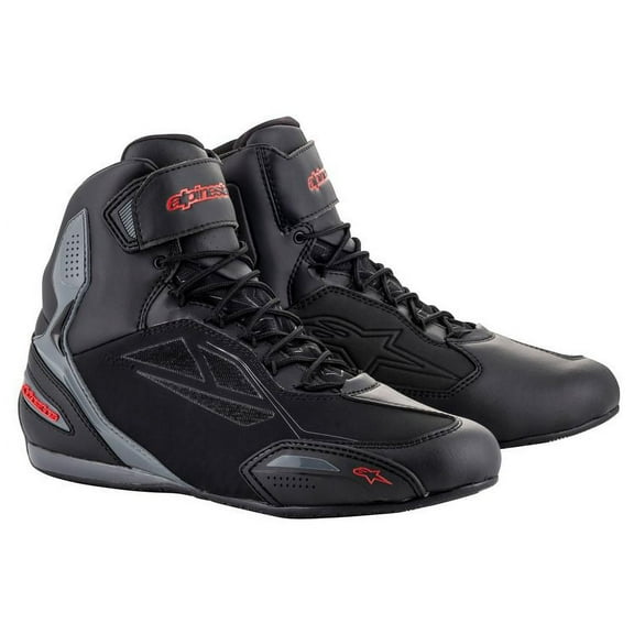 Alpinestars Faster 3 Mens Drystar Shoes Black/Gray/Red 6 USA