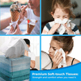 thumbnail image 7 of Scotties Facial Tissue Paper 64 Sheets Box Ultra Soft & Absorbent 2-Ply Tissues Hypoallergenic No Irritating Scents Made for Everyday Comfort Face & Body Use Portable Napkin (3 Boxes) (Design Vary), 7 of 7