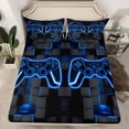 thumbnail image 2 of Castle Fairy Hexagon Teens Gamer Full Size Sheets,Abstract Video Game Bed Sheets, 2 of 7