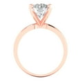 thumbnail image 4 of 3.0ct round cut clear moissanite 14k rose gold Bridal Wedding Engagement Promise Anniversary Ring for Women size 5.25, 4 of 7