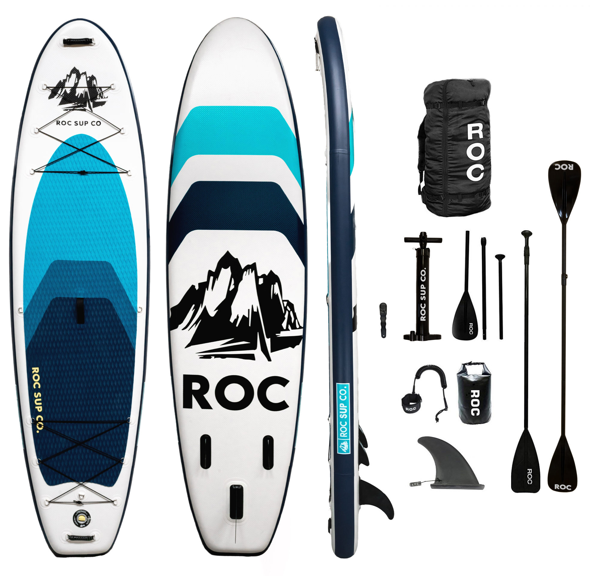 Roc Inflatable Stand Up Paddle Board with Premium sup Accessories