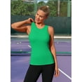 thumbnail image 6 of ANFERRY Ribbed Workout Tank Tops for Women Seamless Full Length Athletic Camisole with Built in Bra, 6 of 7