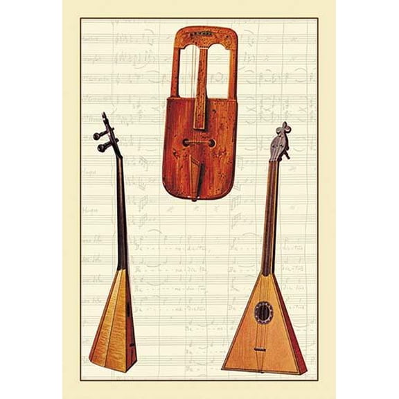 Welsh Creuth, Russian Balalaka- Fine Art Canvas Print (20" x 30")