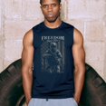 thumbnail image 4 of Freedom Isn't Free Muscle Shirt American Hero Patriotic Soldier DD 214 POW MIA Military Warrior Veterans Day Men's, 4 of 7