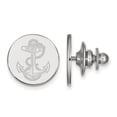 thumbnail image 1 of Solid 14k White Gold Navy Lapel Pin, 1 of 2