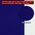 thumbnail image 4 of Unique Bargains 14 Count Cross Stitch Cloth 20 by 28 Inch Embroidery Fabric, Dark Blue, 4 of 6