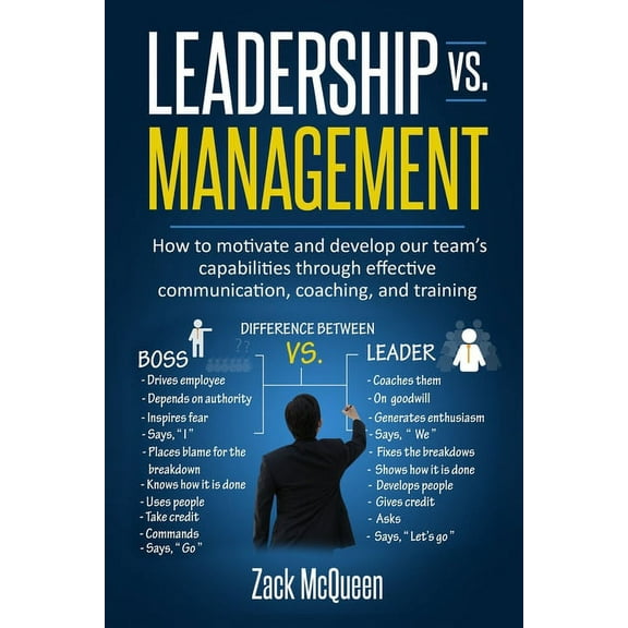 Leadership vs. Management: How to motivate and develop our team's capabilities through effective communication, coaching, (Paperback)