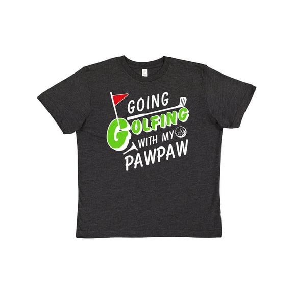 Inktastic Going Golfing with My Pawpaw- Kids Golf Youth T-Shirt