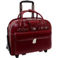thumbnail image 3 of McKlein 96646 Roseville 96646- Red Leather Ladies Briefcase, 3 of 12