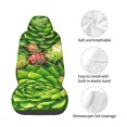thumbnail image 4 of Wukai Cactus And Succulents Full Set Car Seat Covers with Soft Padding Universal Auto Front Seats Protector and Cushion Mat, 4 of 5